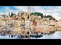 Premium Handmade Art Print "Rovinj in Watercolors" by Dreamframer Art