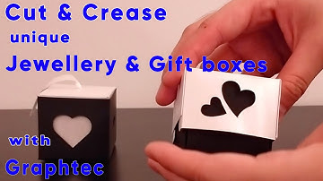 Cut and crease unique jewellery and giftboxes with graphtec