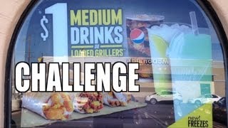 Taco Bell Happier Hour Menu Challenge in 2:30 or Less (3 grillers & 16 oz soda)