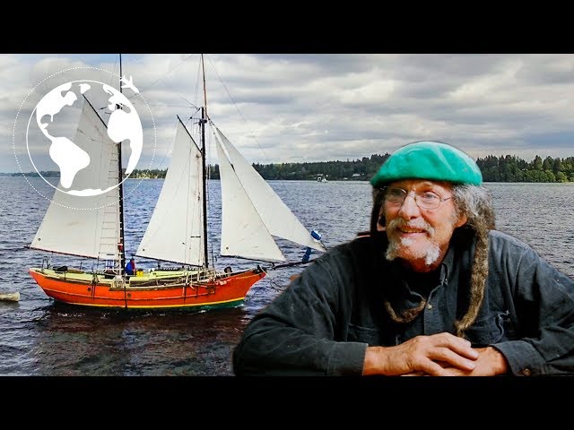 Artist Builds SAILBOAT from CONCRETE, The Pterodactyl, a Gaff Rig