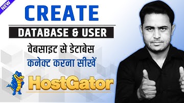 How to create and connect mysql database in hostgator cpanel | hostgator cpanel create database