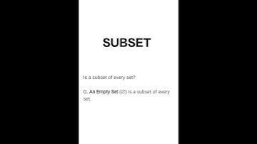 SUBSET #subset #class11&12