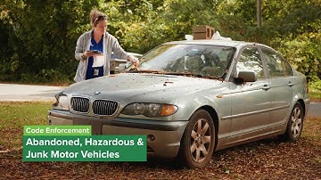 Code Enforcement - Abandoned, Hazardous & Junk Motor Vehicles + Parking on the Lawn