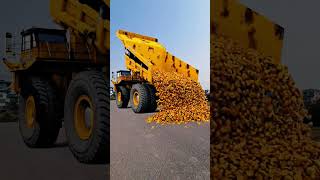 Dozer truck passing with with technology #shortsfeed #shortsyoutube