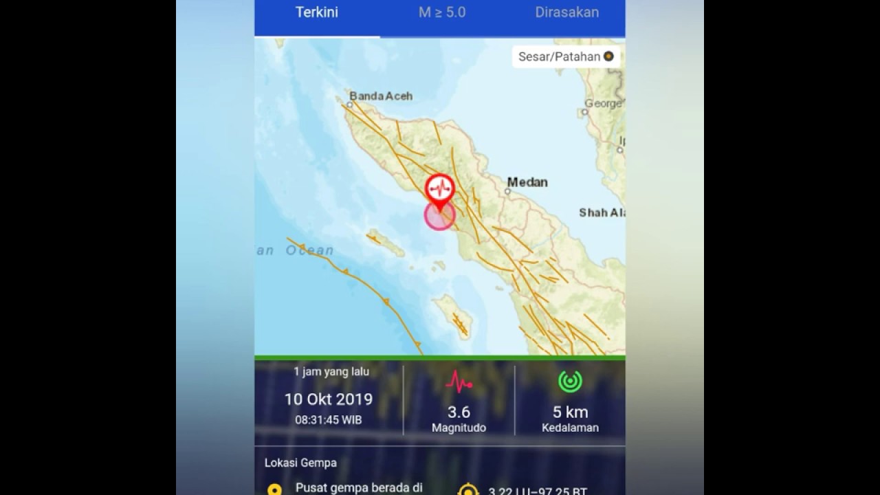 Info gempa terkini #bmkg #aceh - YouTube