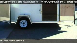 2013 LOOK TRAILERS 6X12 BOX TRAILER W/SIDE DOOR & CARGO REAR DOOR  - for sale in REDLANDS, CA 9237