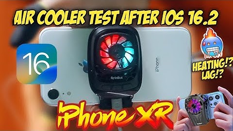 iPhone XR BGMI Test with Air Cooler After iOS 16.2 🔥 Best Update??