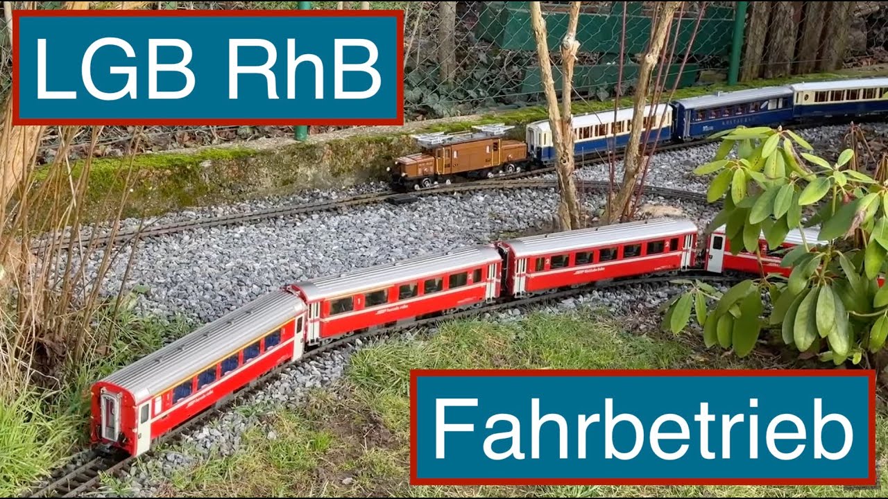LGB Gartenbahn RhB Fahrbetrieb
