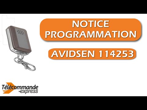 Comment programmer votre télécommande portail AVIDSEN 114253 ?