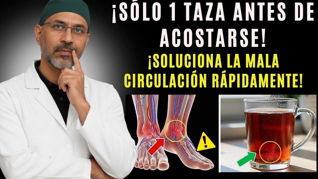 ¿Más de 60? Bebe ESTO para mejorar rápido la circulación en las piernas | Salud Senior