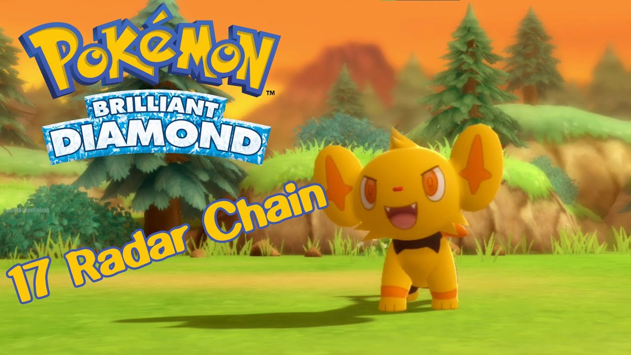 Shiny Shinx 17 Chain PokeRadar Pokémon Brilliant Diamond YouTube
