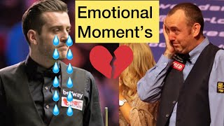 FOUR Emotional moment’s in snooker world 💔😭