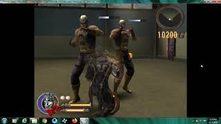 God Hand Game Play PC for PCSX2 Mr. Gold & Mr. Silver  boss in God Hand, Azel attempts to fight