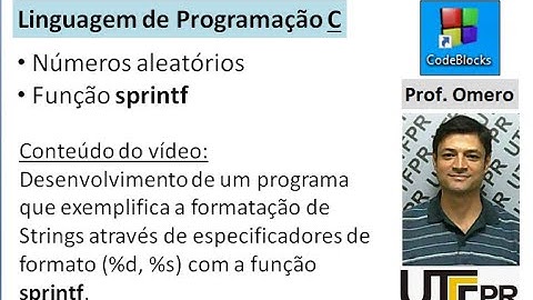[Linguagem C] Aula 46: Formatando uma String usando a função 