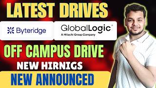 Globallogic Direct Interview Hiring Started | Biggest Hiring Drives | Off Campus 2026, 2025 Batch