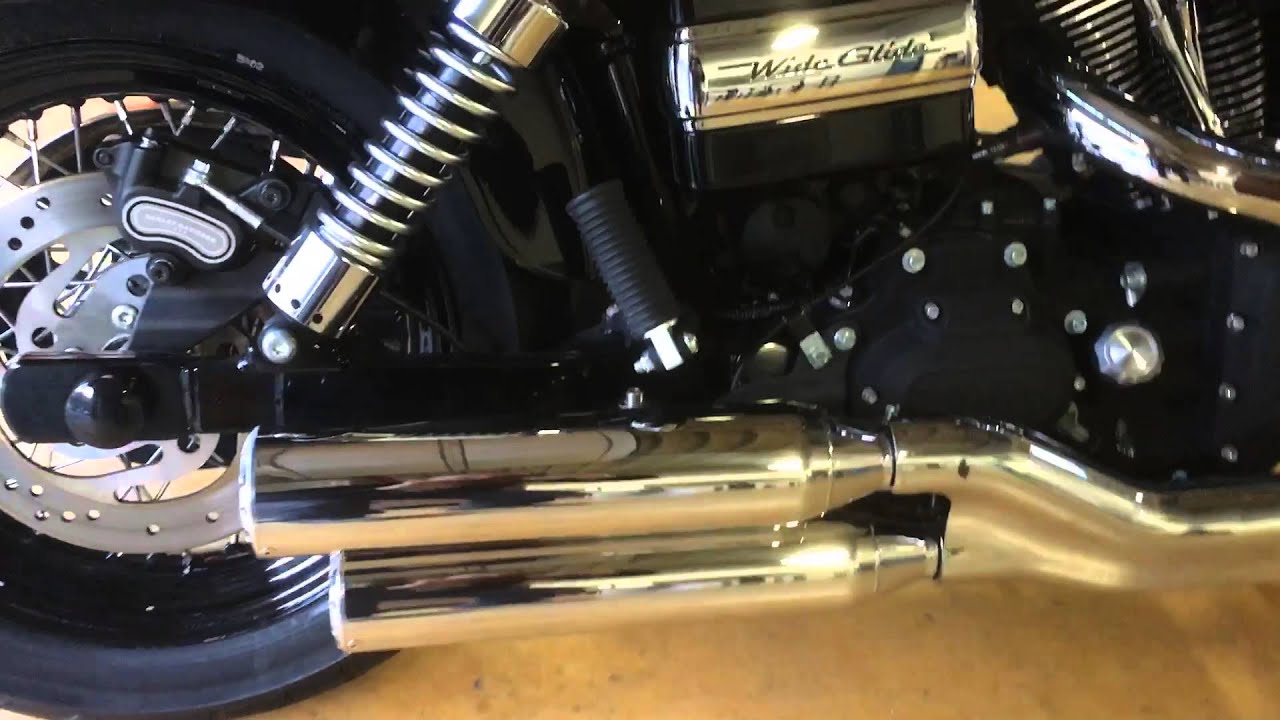 HarleyDavidson Wideglide mit Miller Exhaust YouTube
