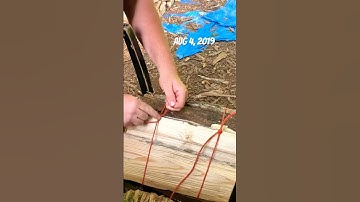 How to tie the plastic twine for FIREWOOD bundles