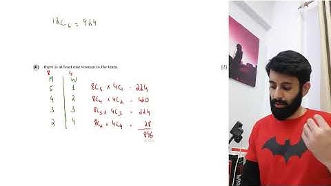 O Level Add Math - Permutation and Combinations - Past Paper Questions continued