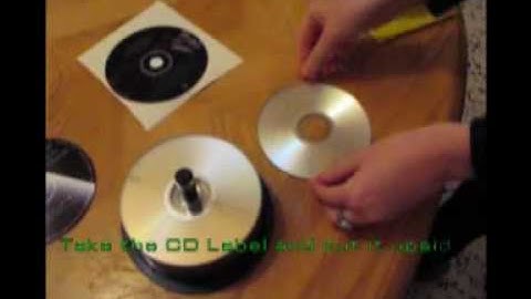 CDTick   Pasting the CD labels