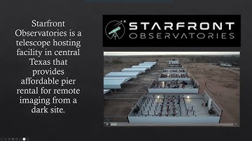 SAS APSIG March 2025   Remote Imaging at Starfront Observatories