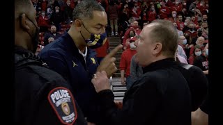 Michigan's Juwan Howard suspended five games, issues apology after altercation at Wisconsin