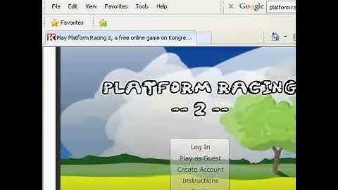 my map in platform racing