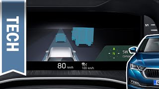 Virtual Cockpit / digitaler Tacho im neuen Skoda Octavia 2020 im Test: Assistenz, Karte, Fahrdaten