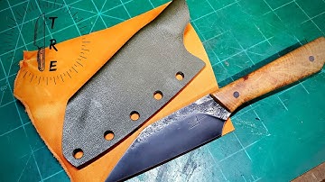 Starting The Sheath Build For The 5160 EDC Seax | Daily Vlog | Knife Maker