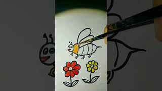 Gambar Kumbang Dan Bunga Warna Warni