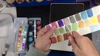 CSY art gallery Handmade Metallic Watercolor Paint Set, Csy Art Gallery