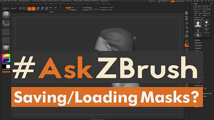 #AskZBrush - "Is there a way to Save and Load Masking on a Model?"