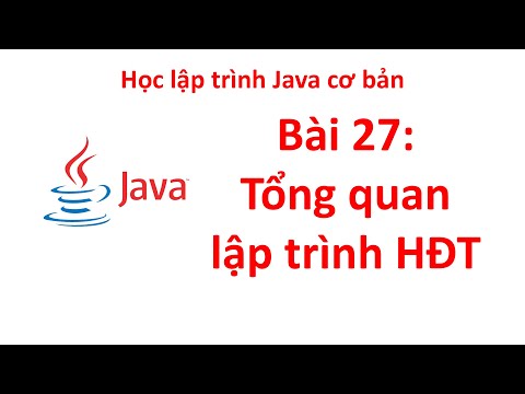 Giáo Trình Lập Trình Hướng Đối Tượng - Java - Bài 27: Tổng quan về lập trình hướng đối tượng