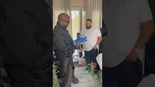 DJ Khaled gifts Kanye West a pair of Jordan 3s