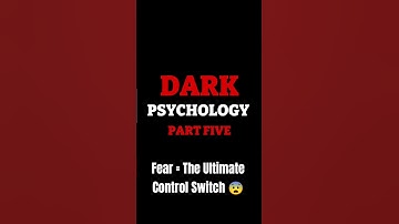 They Control You With (Fear) | #shorts #darkpsychology #foryou #fypシ