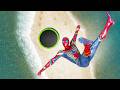 IRON SPIDERMAN CRAZY JUMPSFALLS GTA 5 Spider Man Gameplay 
