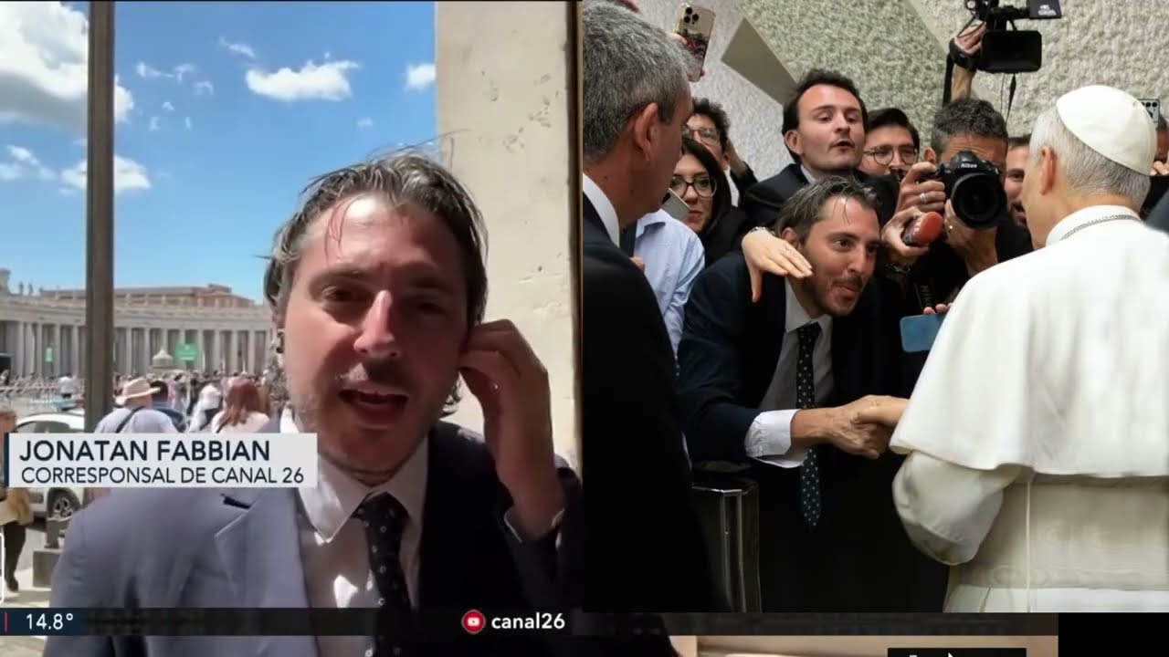 La emoción del encuentro con el Papa Leon XIV en la audiencia con los periodistas por Canal 26