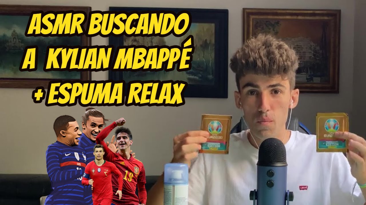 ASMR BUSCANDO A KYLIAN MBAPPÉ + ESPUMA RELAX 😱😱