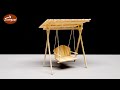 How to Make Miniature Swing with toothpicks | DIY Toothpick Swing