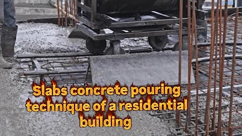 Slabs concrete pouring technique of a residential building #construction #innovation #subscribe