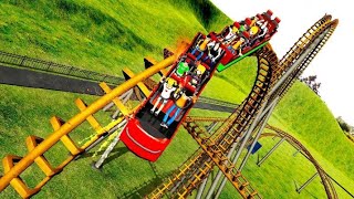 Roller Coaster Train Stunts Rider Games - Android Gameplay | Toy Games | screenshot 3