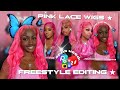 Freestyle Editing: watch me create this gorgeous pink thumbnail for fun 💗😍| Babykeledits Videos