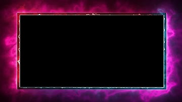 Neon Light Border | Frames Template Video | Glowing Frame Black Screen | Background Loop #69