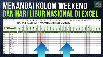 Cara Menandai Kolom Weekend dan Hari Libur Nasional di Excel | Free Download
