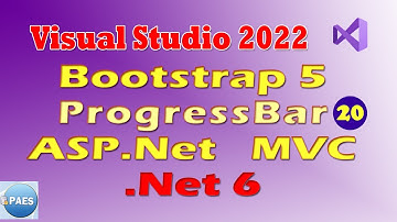 Bootstrap 5.1 (PorgressBar) no ASP.Net MVC .Net 6. Como fazer menus. Visual Studio 2022 Vídeo 20