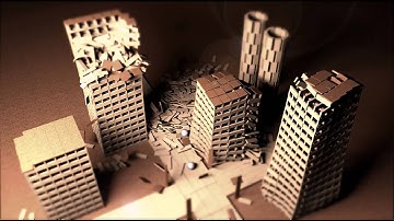Cinema 4D Building collapse