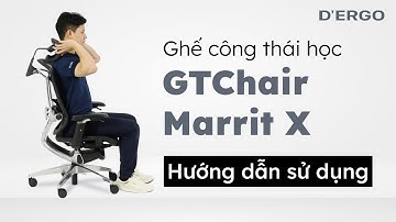 Hướng dẫn sử dụng ghế công thái học GTChair Marrit X | DERGO Việt Nam