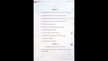 +3 4th semester G.E-botany question || Generic elective question