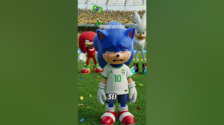 Sonic joga na Seleção!! 🤓⚽