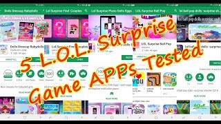 5 L.O.L. Surprise Free Game Apps on Android iPad iPhone screenshot 1