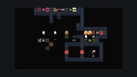 Baba Is You: Level Chasm E Looking For A Heart - "double action" solution